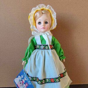 Vintage Effanbee Mrs. Hubbard Doll with a stand